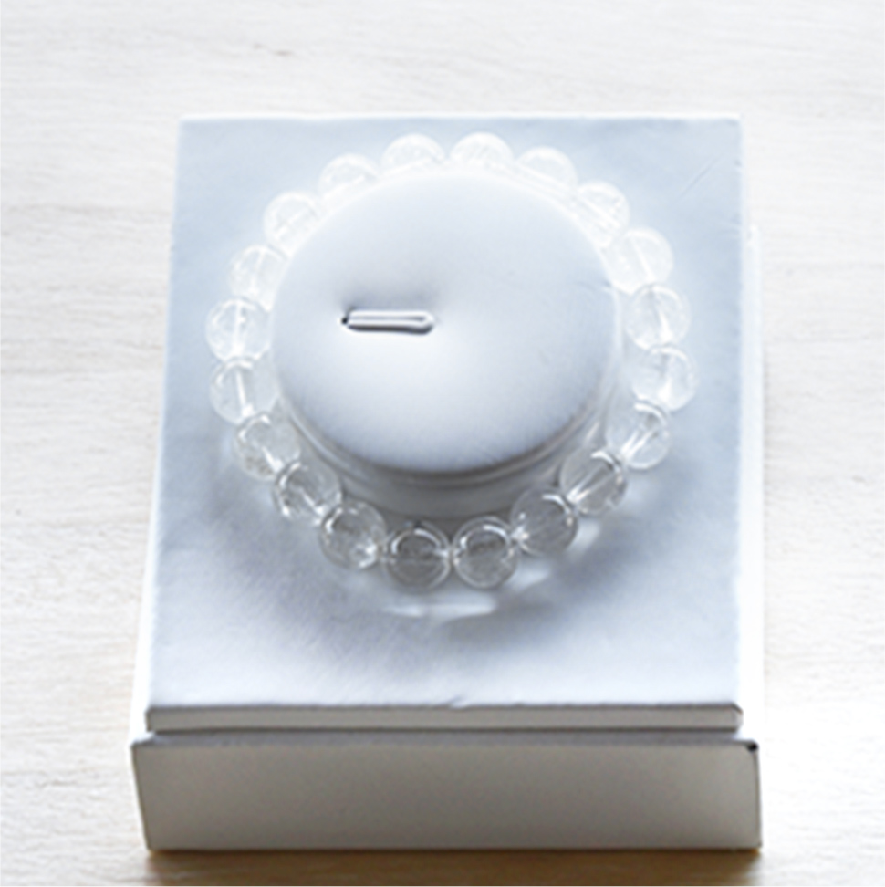 高千穂水晶の丸玉ブレスレット